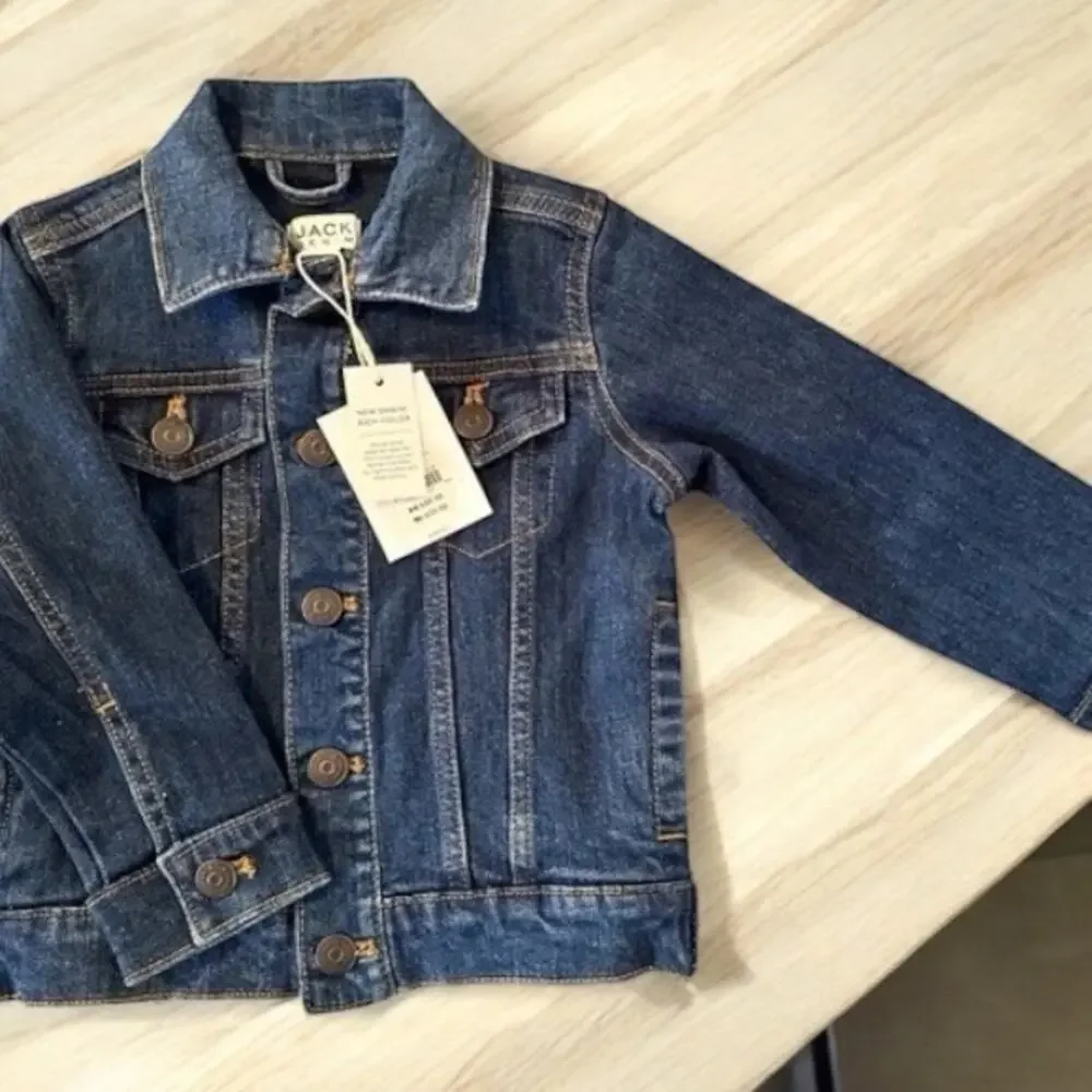 Jack by Janie and Jack NWT Denim jean jacket Stylish durable Size 3 to 4 55.00